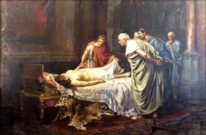 Nero diante do cadaver de Agripina
