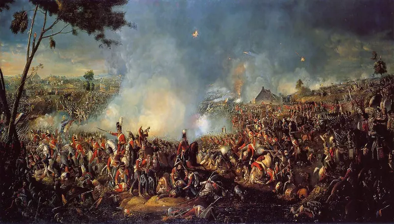 Napoleão na batalha de waterloo